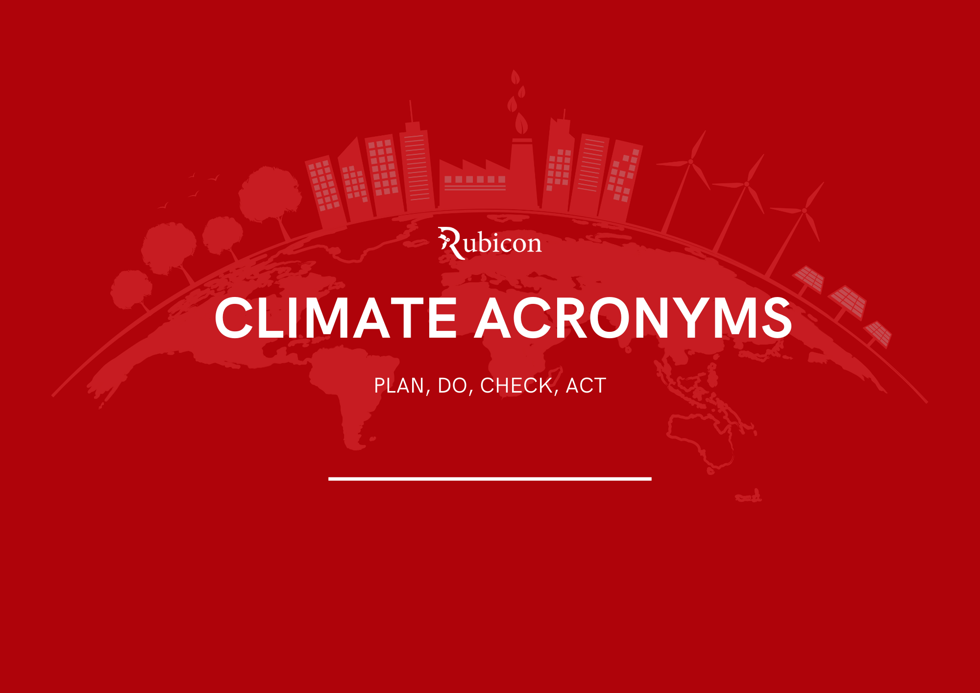 Climate Acronyms red Rubicon Centre graphic